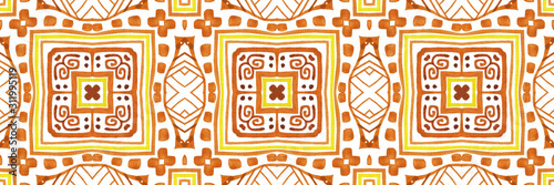 Stylized african tribal colorful motif in ethnic style. Geometric seamless pattern for site backgrounds, wallpaper, wrapping paper, fashion design and decor.