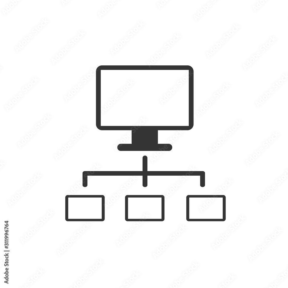 hierarchy icon vector illustration for website and graphic design symbol