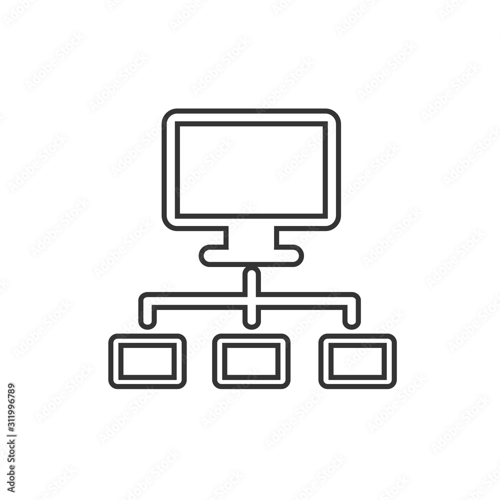 hierarchy icon vector illustration for website and graphic design symbol