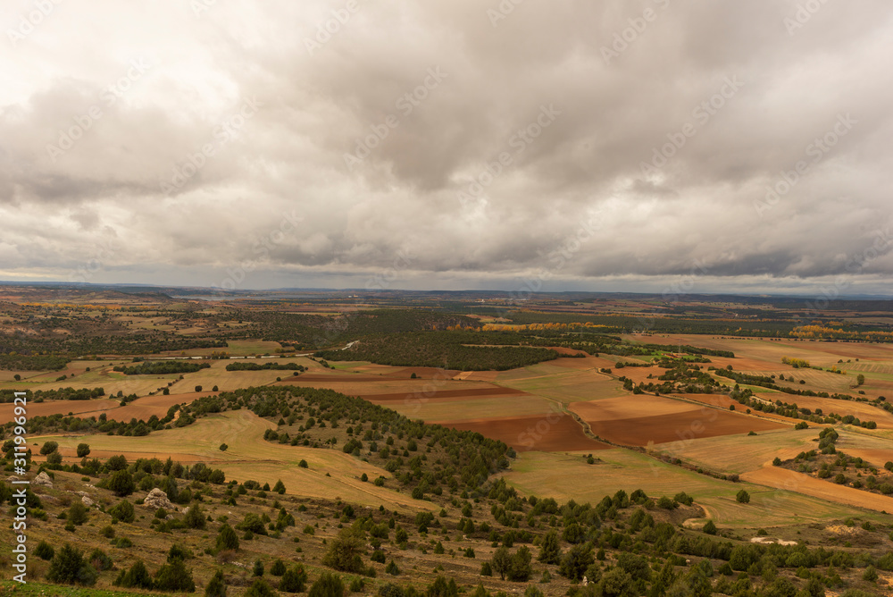 Gorzmaz fortress a very cloudy day in Soria Gorzmaz fortress a very cloudy day in Soria