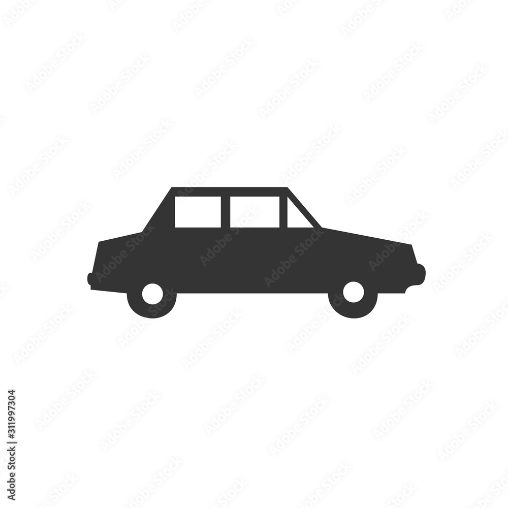 sedan car icon vector illustration for website and graphic design symbol