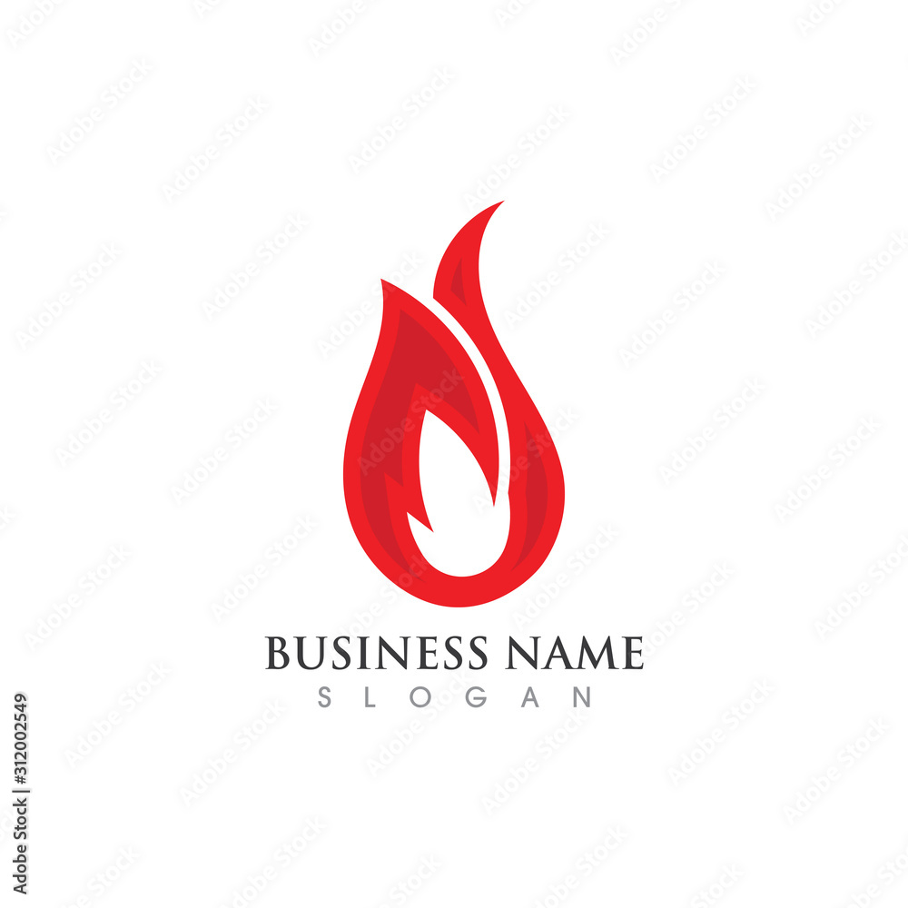 Fire flame Logo Template vector icon Oil, gas and energy logo concept Fire flame Logo Template vector icon Oil, gas and energy logo concept