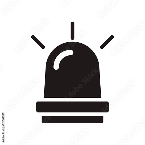 Siren icon in trendy flat style design. Vector graphic illustration. Suitable for website design, logo, app, and ui. EPS 10.