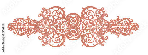 Exquisite baroque design, rococo design, suitable for textile clothing and wallpaper design