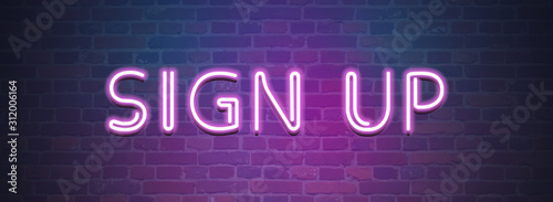 sign up web Sticker Button
