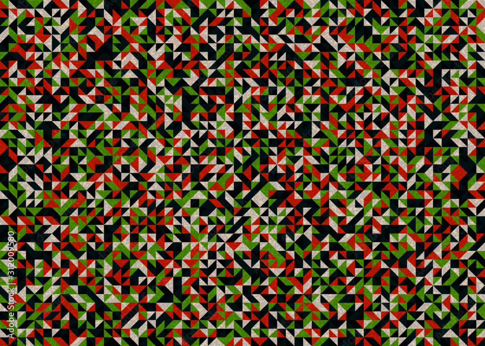 Pattern with random colored triangles Generative Art background illustration Pattern with random colored triangles Generative Art background illustration