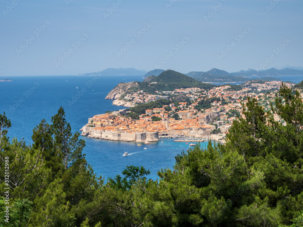 View of Dubrovnik from above
