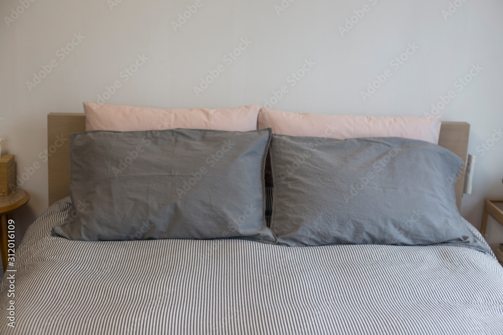 Pillows on a bed soft pillows on the bed Pillows on a bed soft pillows on the bed