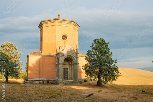 A Chapel near Siena in Tuscany, Italy photo