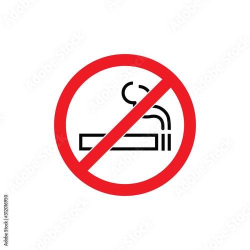 Free Download no smoking area icon vector illustration - GFXLoad