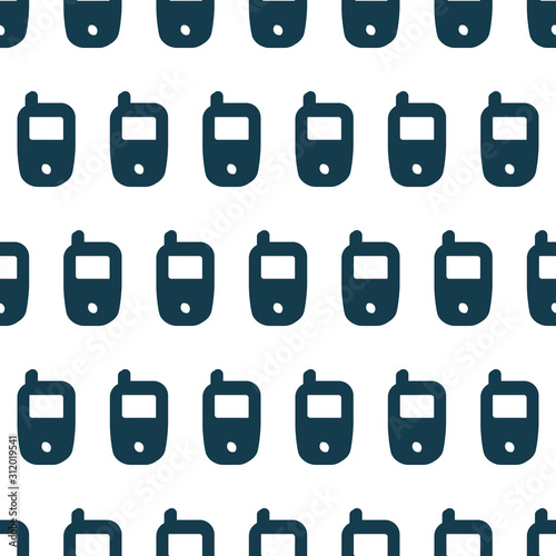 Seamless Pattern made with Mobile Devices on Black Background