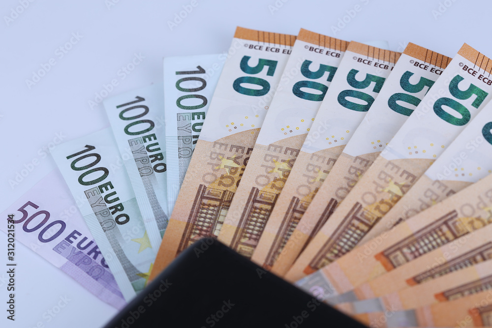 Money background of Euros. Giving money. Robery. Money background of Euros. Giving money. Robery.