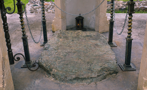 The symbolic burial place (cenotaph) of the Apostle Matthias with an erected chapel is located on the territory of the Gonio Georgia fortress.