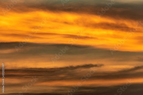 sunset over the sea