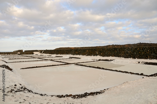 Salt Flats in the Canry islands photo