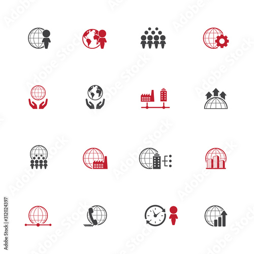 Business icon set	