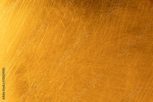 Real gold scratched metal texture