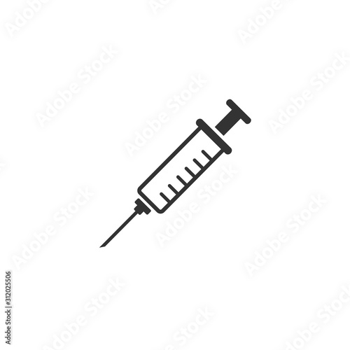Syringe Injection Icon Vector Illustration