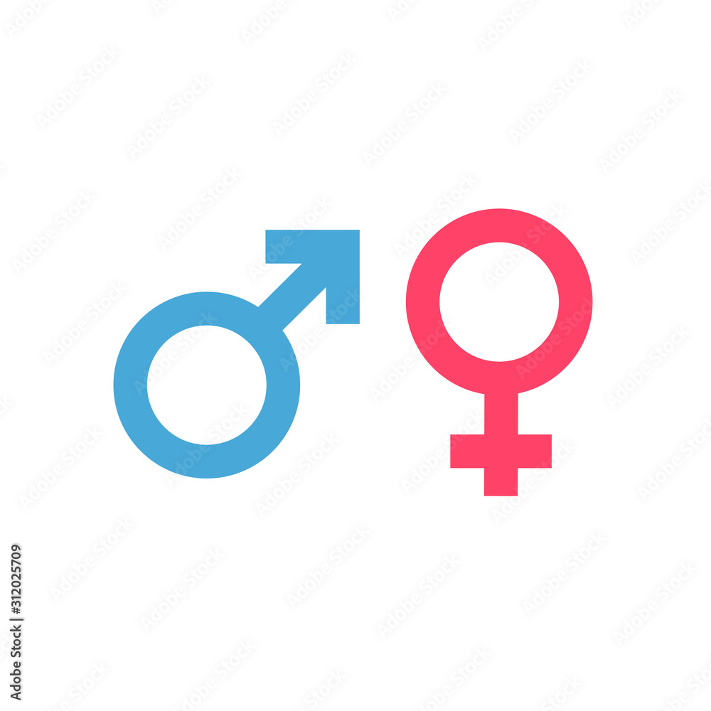 Icons and symbols for Male and female Icons and symbols for Male and female