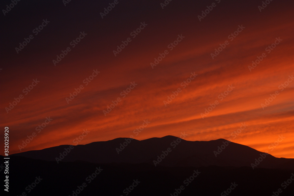 Mediterranean sunsets in the island of Crete