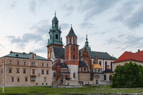 Wawel Royal Castle and Cathedral. Summer time.