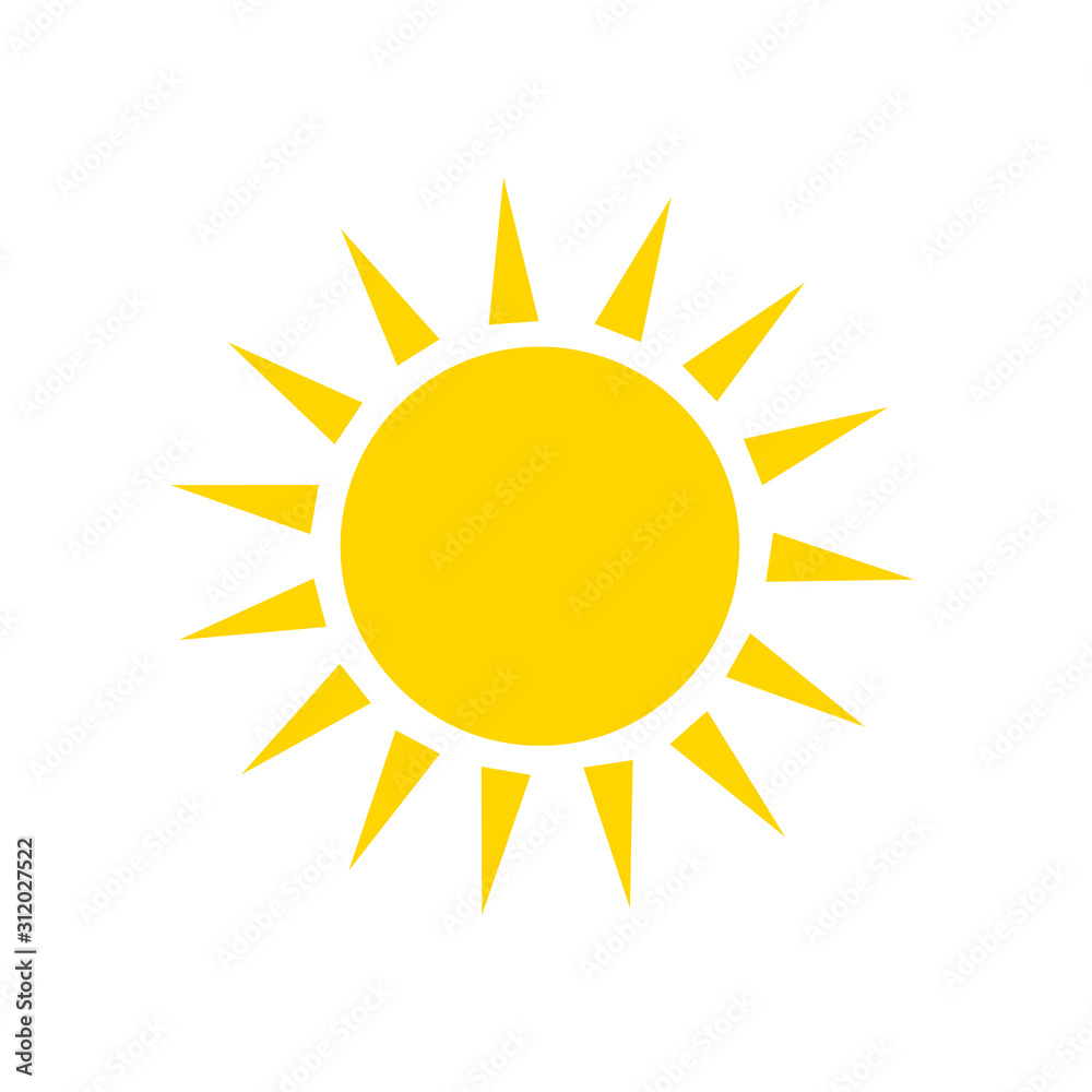 Icons - vector sun in summer Icons - vector sun in summer