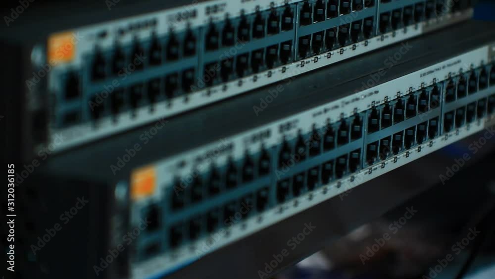 Opened, unused ports of Switch, not in use, broken or damaged