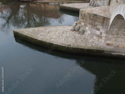 Details der Steinernen Brücke in Regensburg