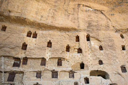 Taskale historic granaries in the town Karaman of Konya photo