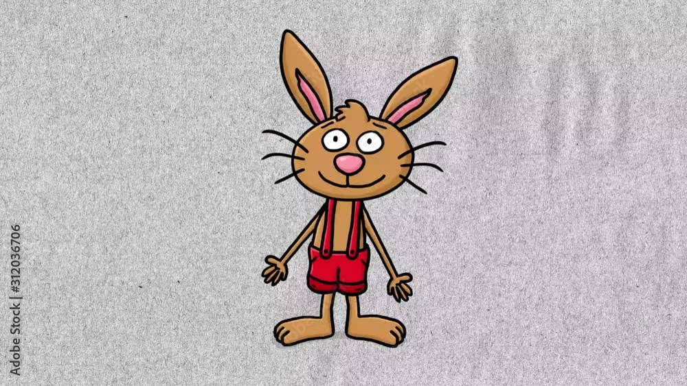 Osterhase Cartoon Animation