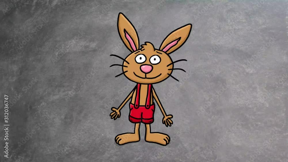 Osterhase Cartoon Animation