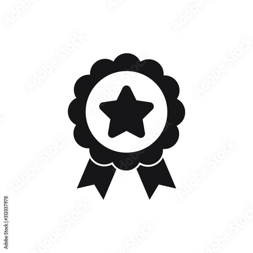 Excellence star icon design. Sertificate stamp symbol. Vector illustration