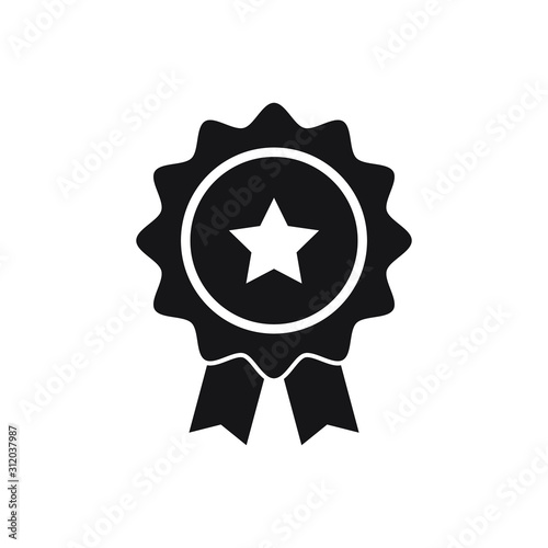 Excellence star icon design. Sertificate stamp symbol. Vector illustration