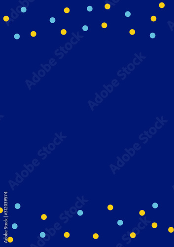 Vintage style scattered circle geometry seamless pattern. Vector illustration surface design for print and web. Fun and dynamic repeatable fabric sample.