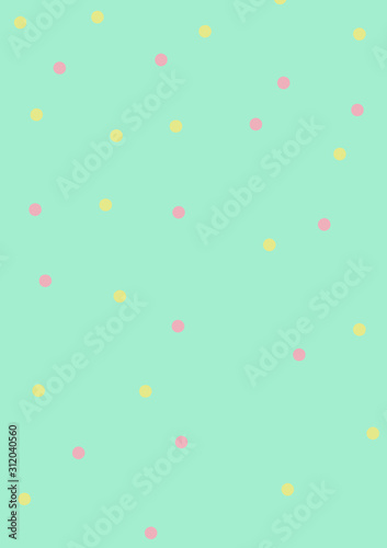 Polka dot pattern. Vector illustration. Vintage Dotted background. Seamless pattern with circle dots. Vector repeating texture. Abstract seamless pattern with randomly dots. Abstract background.