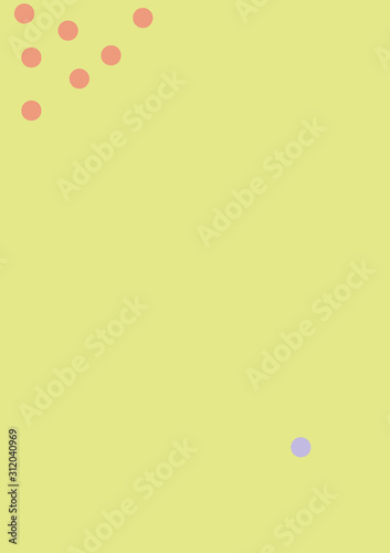 Pastel pink and blue dot on light pink background. Be yourself, be unique, be brave concept. Vector handmade seamless texture. Abstract polkadot pattern - perfect for creating greeting cards, post.