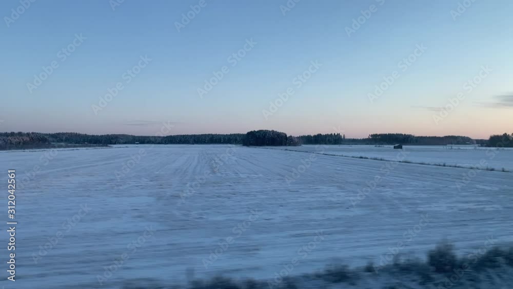 View From Train Finnish Landscape View From Train Finnish Landscape