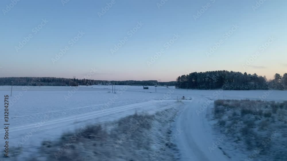 View From Train Finnish Landscape View From Train Finnish Landscape