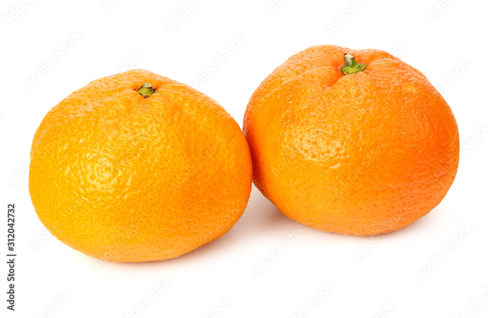 mandarin isolated on a white background. Food