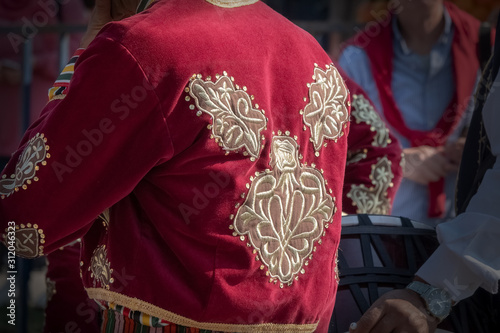 The details of folk costumes in Turkey