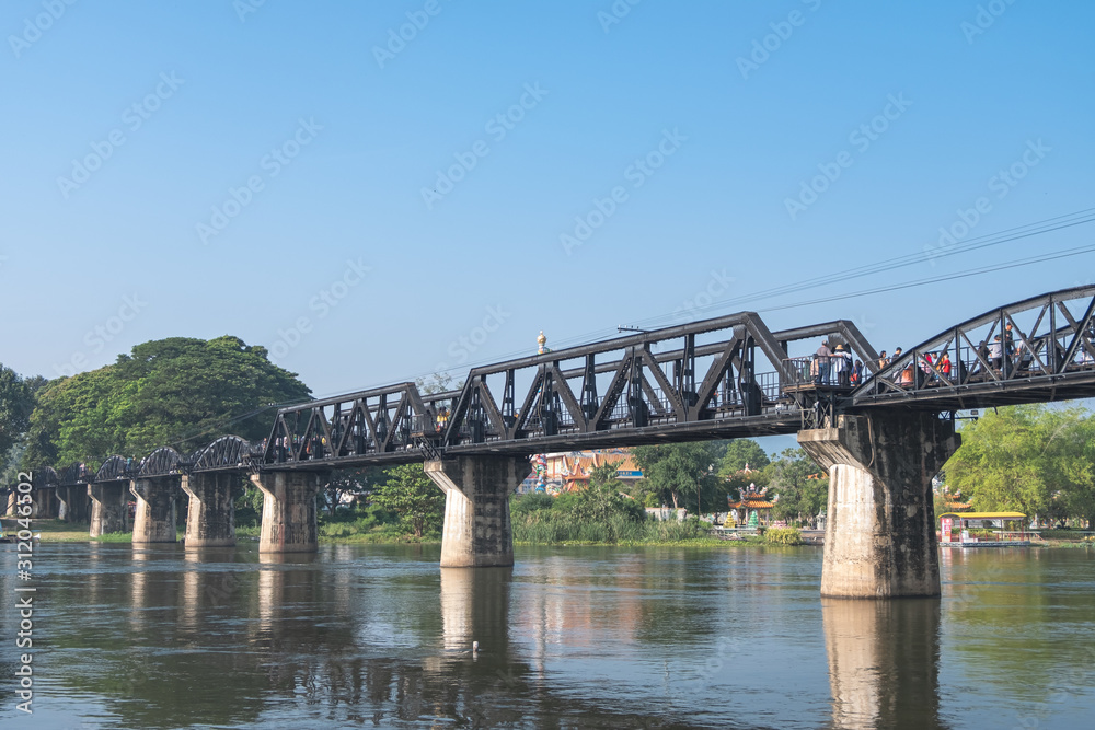 Kanchanaburi River Kwai Bridge, Death Railway Bridge, Thailand