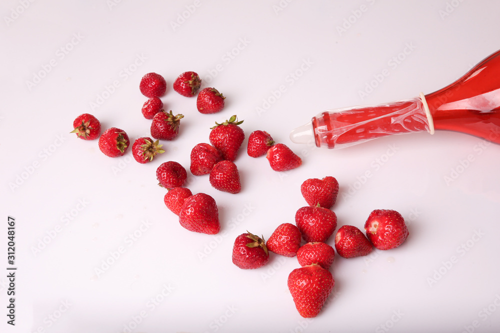 Sex Ejaculation Pussy - Sexy. sexually. Etotic, sex, sexual, sexually, pussy, dick, condom,  condoms, prick, feelings, nude, love, porn, fruit, fruits. Art, ejaculation,  strawberry, strawberries Stock Photo | Adobe Stock