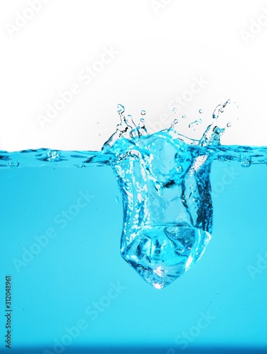 water splash isolated on white background