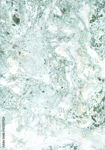 Stone.Precious gem amazonite.Green ,gray,blue background stone wall texture , water texture ,unique technology of painting with paints on water. For tile design, background, stone imitation