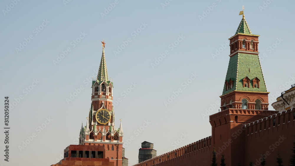 Αυτοκόλλητο tower of moscow kremlin. Spasskaya tower