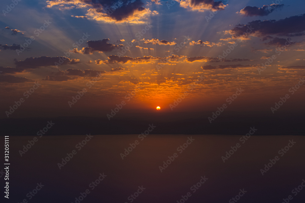 Obraz premium dead sea Sunset