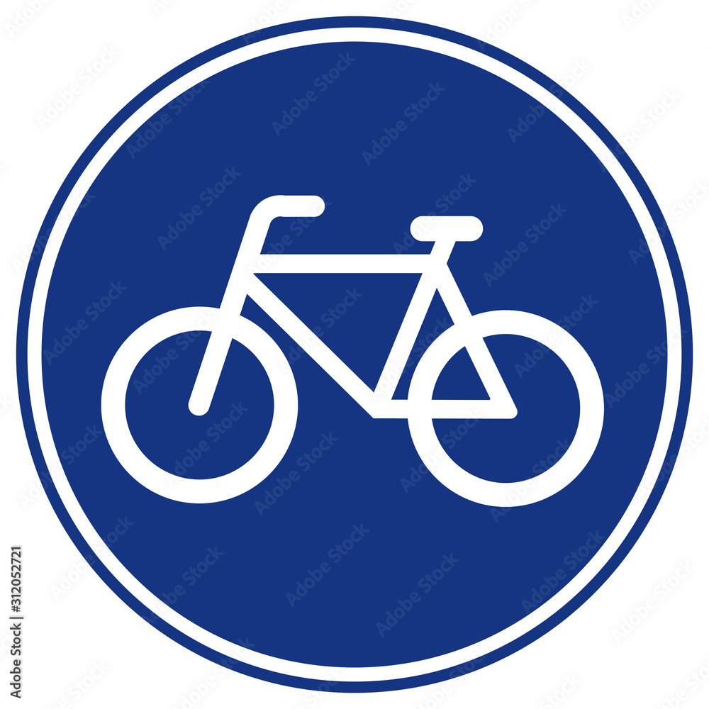 Bicycles Lane Only traffic Road Sign, Vector Illustration, Isolate On White Background Label. EPS10 Bicycles Lane Only traffic Road Sign, Vector Illustration, Isolate On White Background Label. EPS10