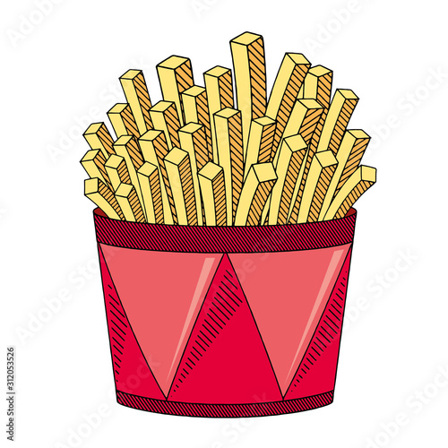 French fries/ chips - illustration/ clipart