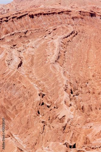 Landscape at Pukara de Quitor near San Pedro de Atacama in Chile