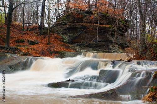 Plum Creek Falls, David Fortier Park, Olmsted Falls, Ohio photo